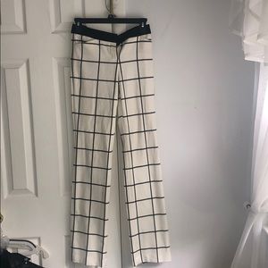 Express Black & White Plaid Slacks